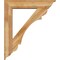 Ekena Millwork Olympic Traditional Rough Sawn Bracket w/ Offset Brace, Western Red Cedar, 8"W x 38"D x 44"H BKT0806X38X44OLY01RWR - alternate 2